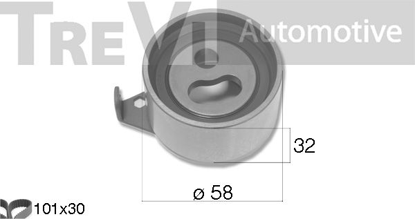 TREVI AUTOMOTIVE Hammasrihma komplekt KD1485